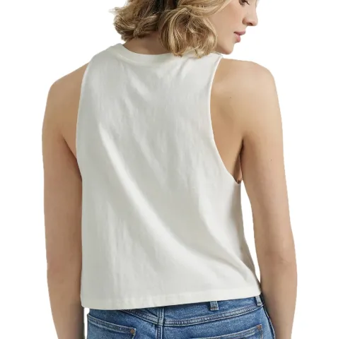 12347619- Wrangler Retro Tank Top- White