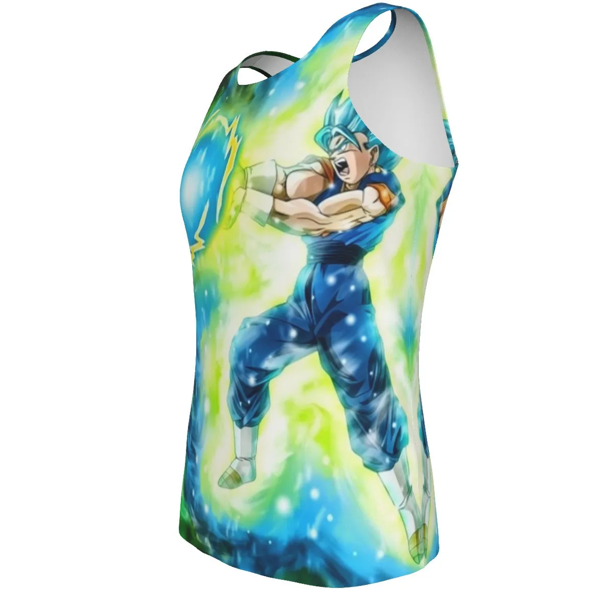 DBZ Goku Super Saiyan Blue SSGSS Kamehameha Power Attack Tank Top