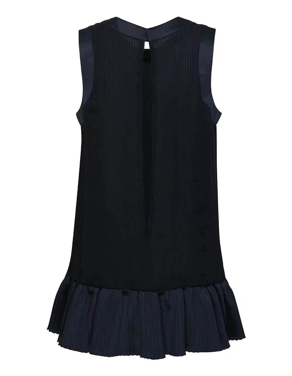 Flare Hem Chiffon Sleeveless Top