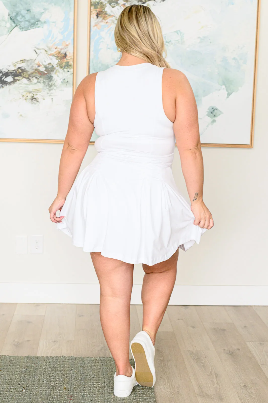 Hop, Skip and a Jump Dress and Shorts Set in White - 4/16/2024