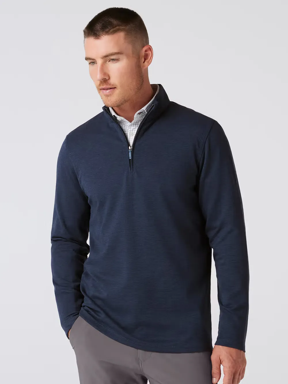 KPI Quarter Zip in Navy