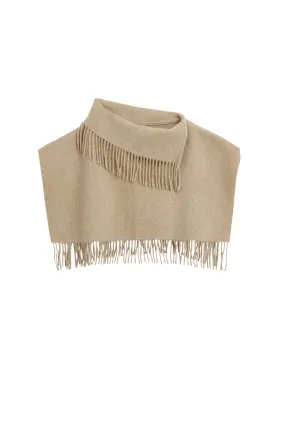 Turtma Bib Wool Fringe Scarf