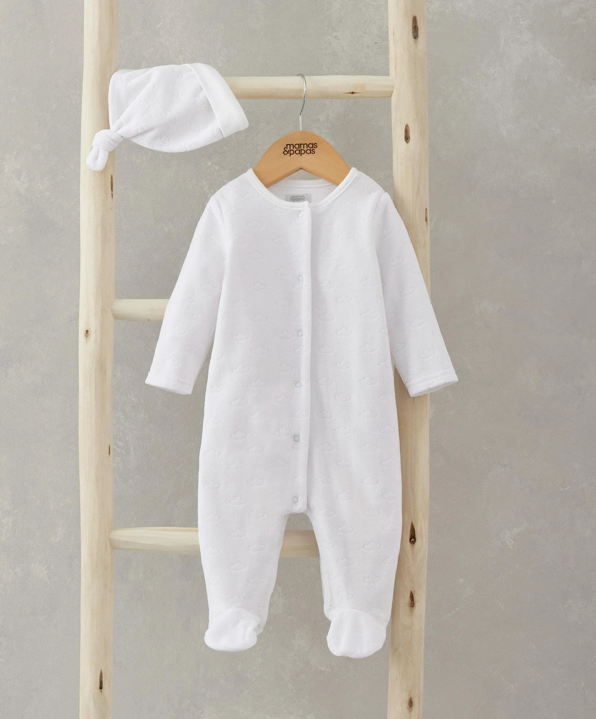 Velour Cloud All-in-One with Hat - 2 Piece Set