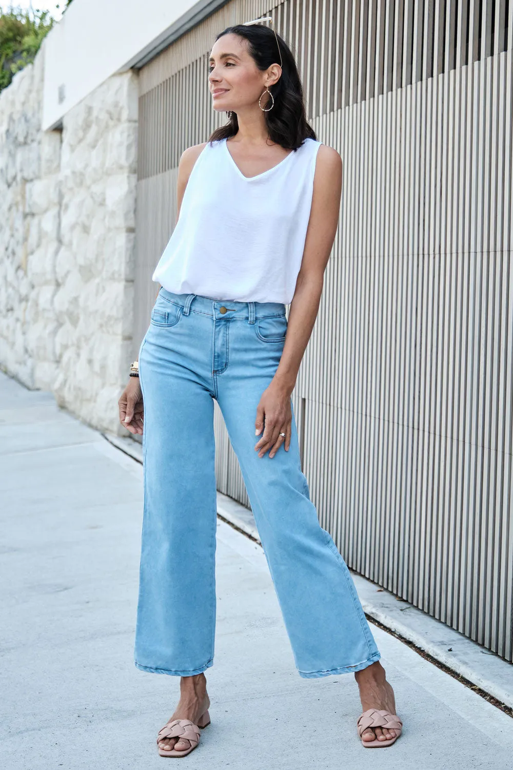 Zoe Sleeveless Top White